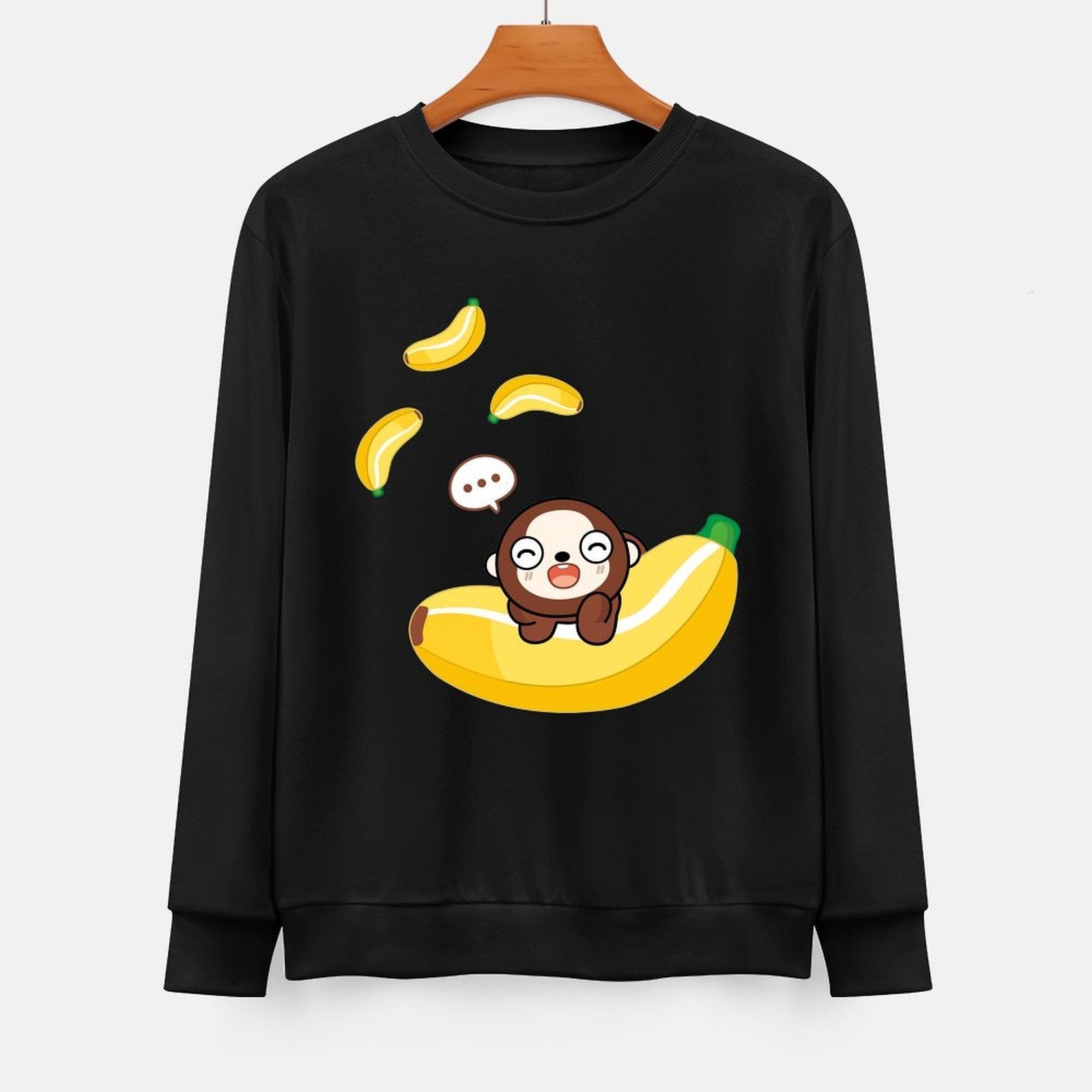 Front Patterned Long Sleeve TopOriginal Tear-Resistant